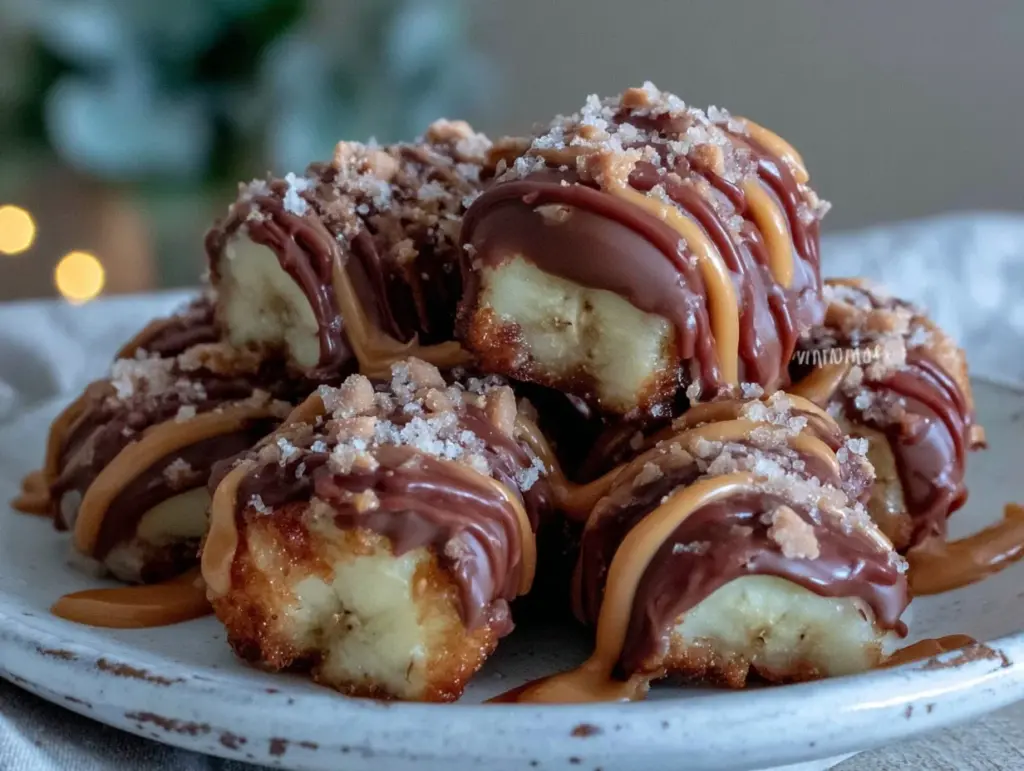 frozen chocolate banana bites - featured image