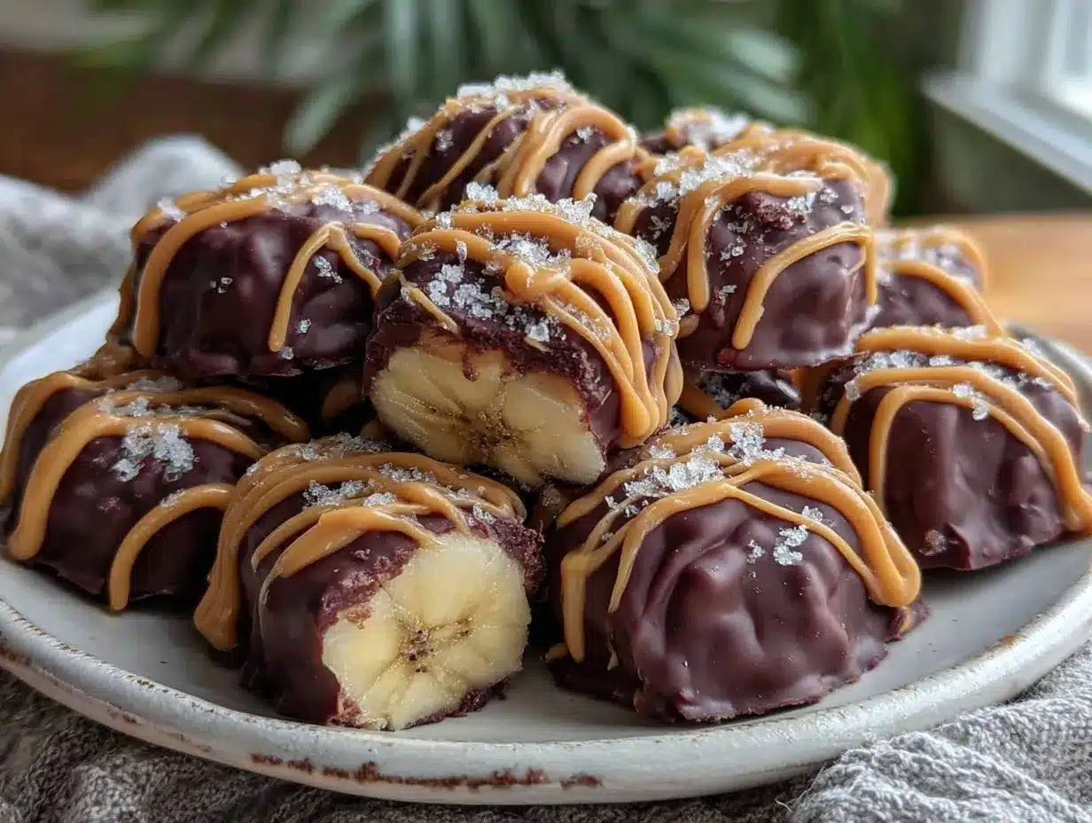frozen chocolate banana bites preparation steps