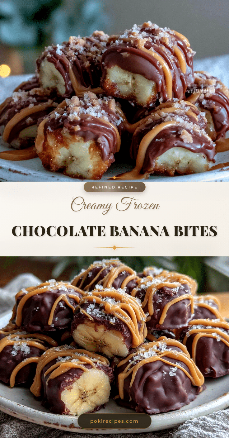 frozen chocolate banana bites recipe