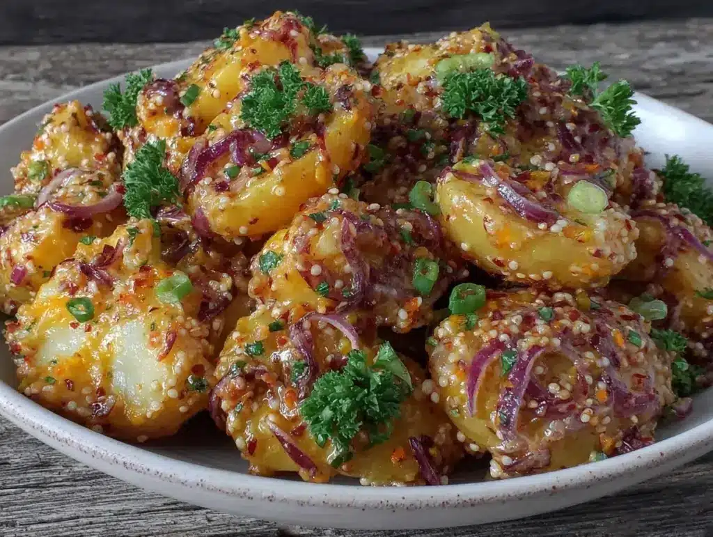 german warm potato salad - featured image
