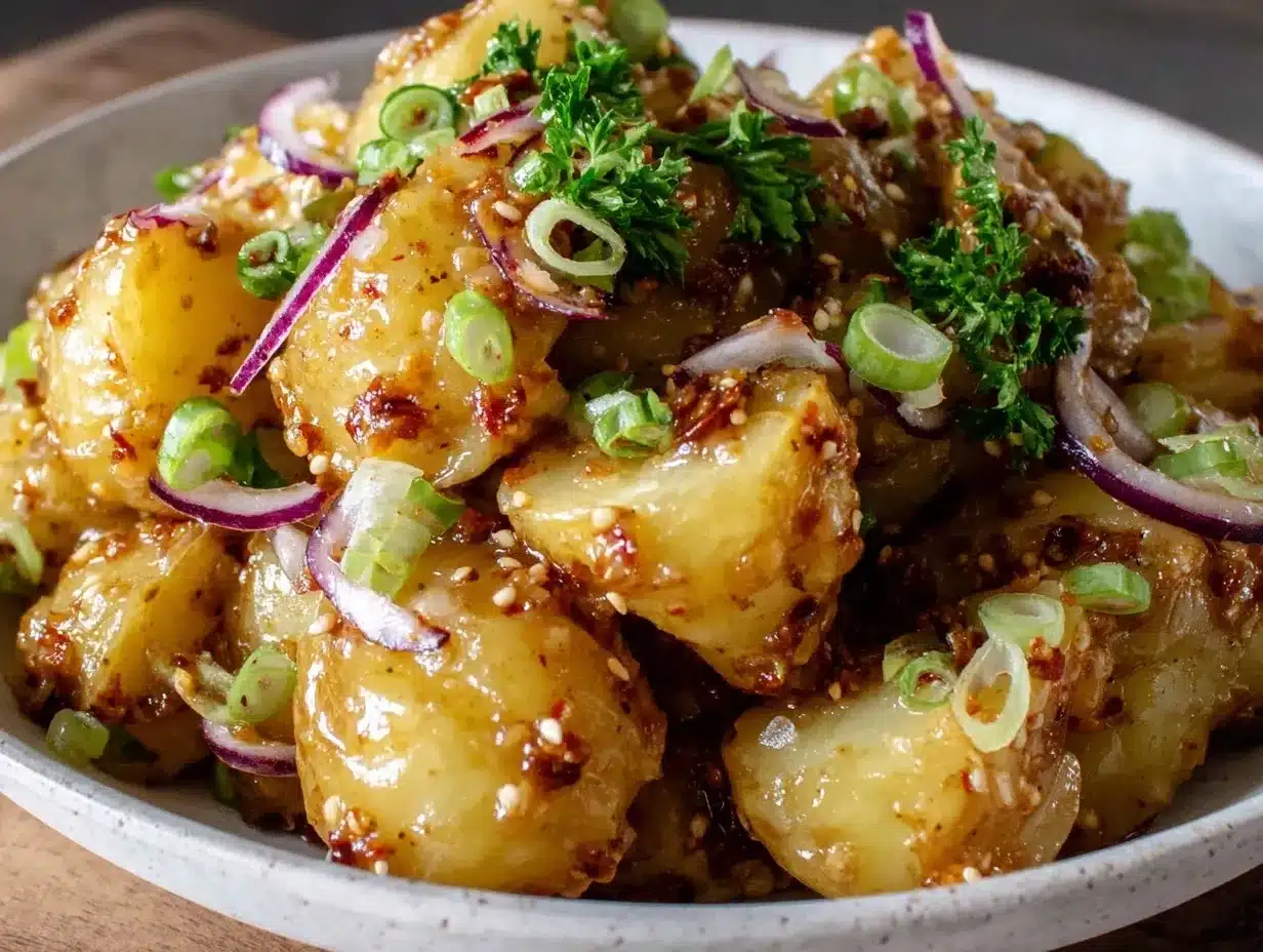 german warm potato salad preparation steps