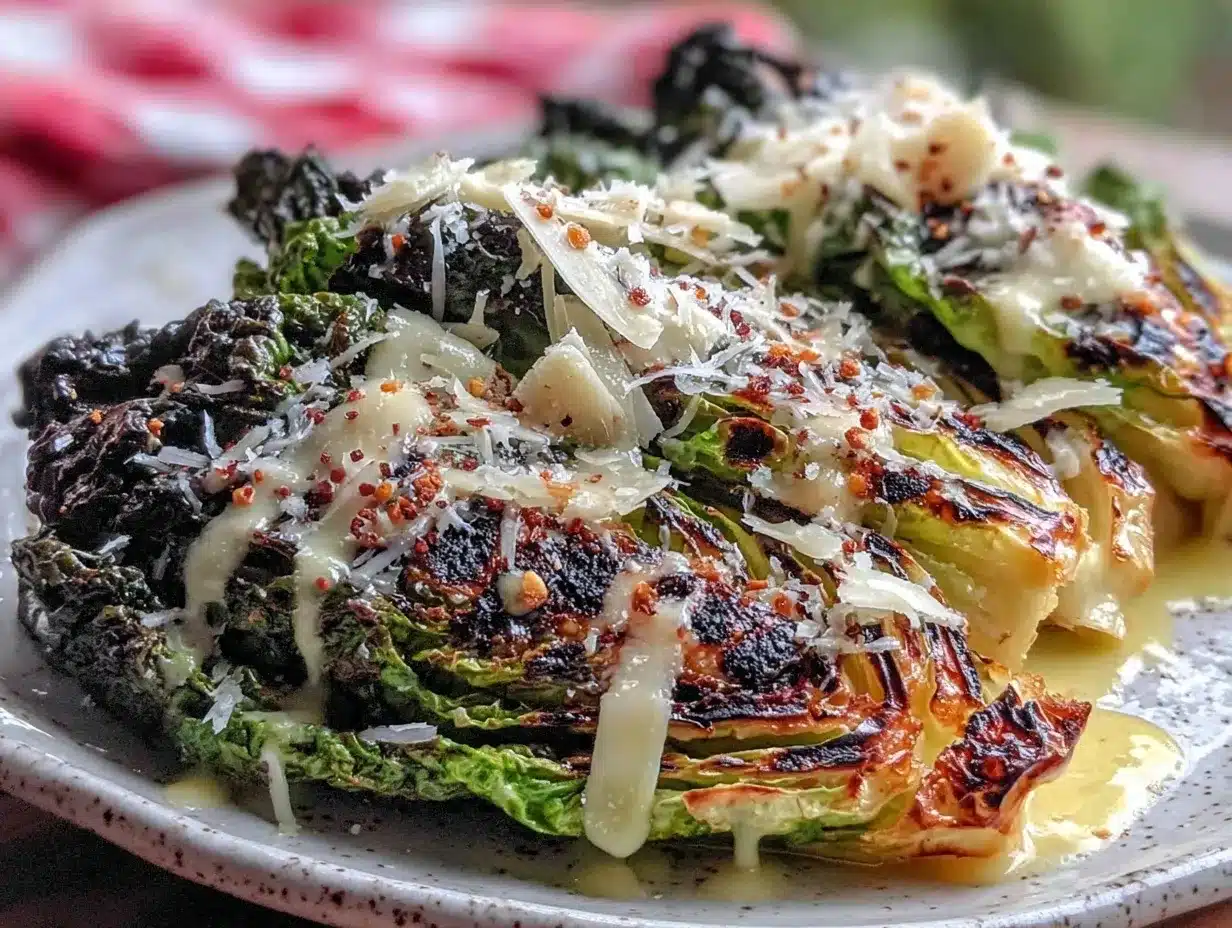grilled caesar salad preparation steps