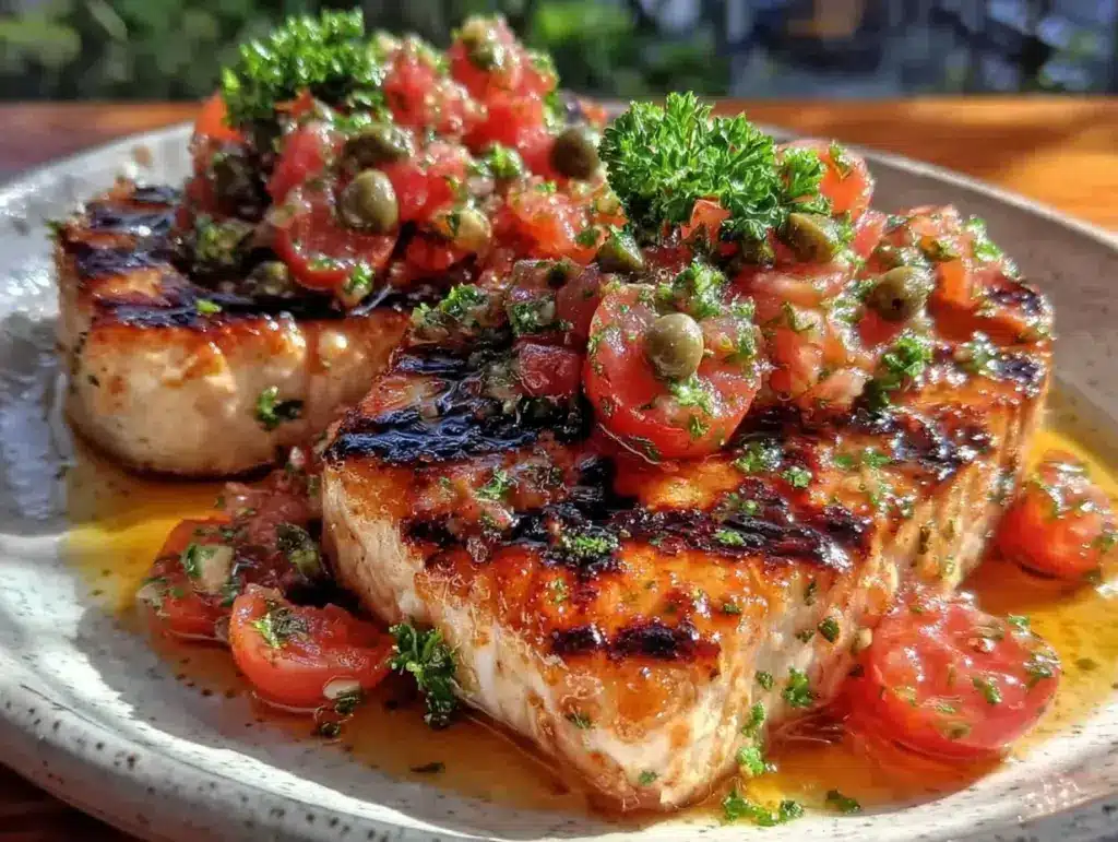 grilled swordfish steaks - featured image