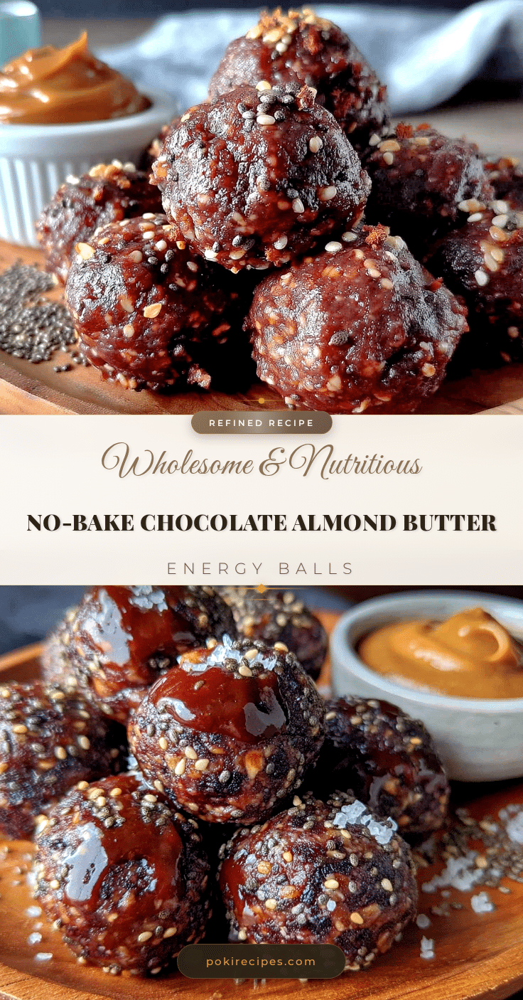 healthy chocolate almond butter energy balls recipe