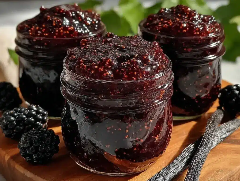 homemade mulberry jam - featured image