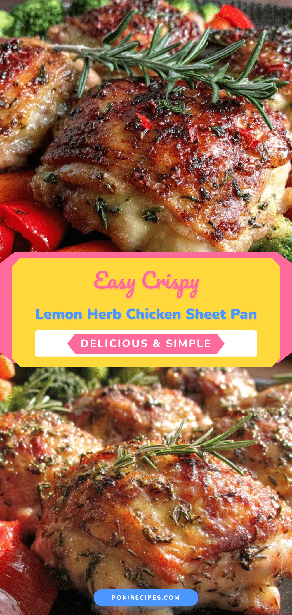 lemon herb chicken sheet pan dinner recipe