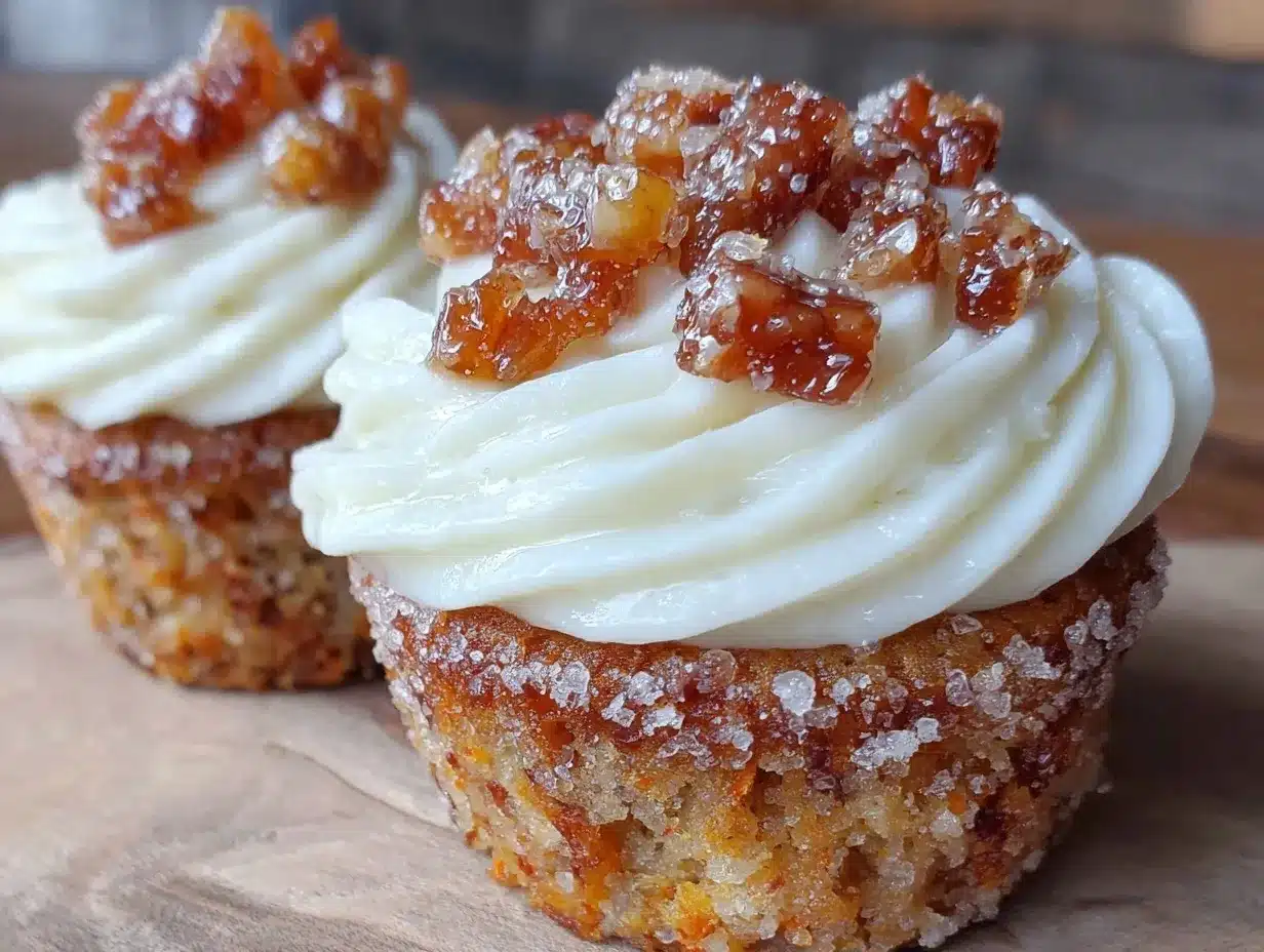 mini carrot cake cupcakes preparation steps