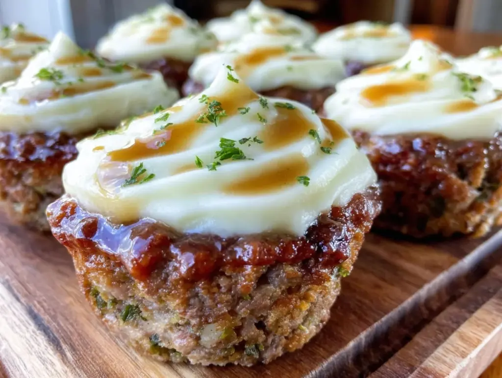 mini meatloaf muffins - featured image