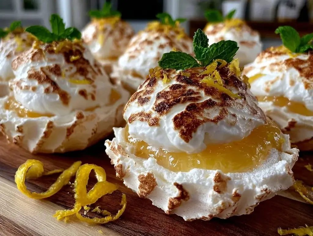mini pavlova cookie nests - featured image