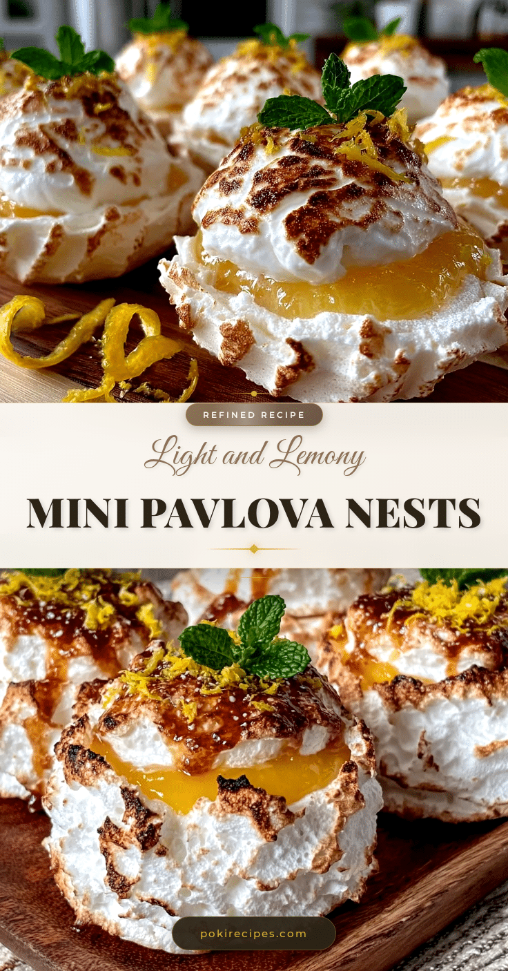 mini pavlova cookie nests recipe