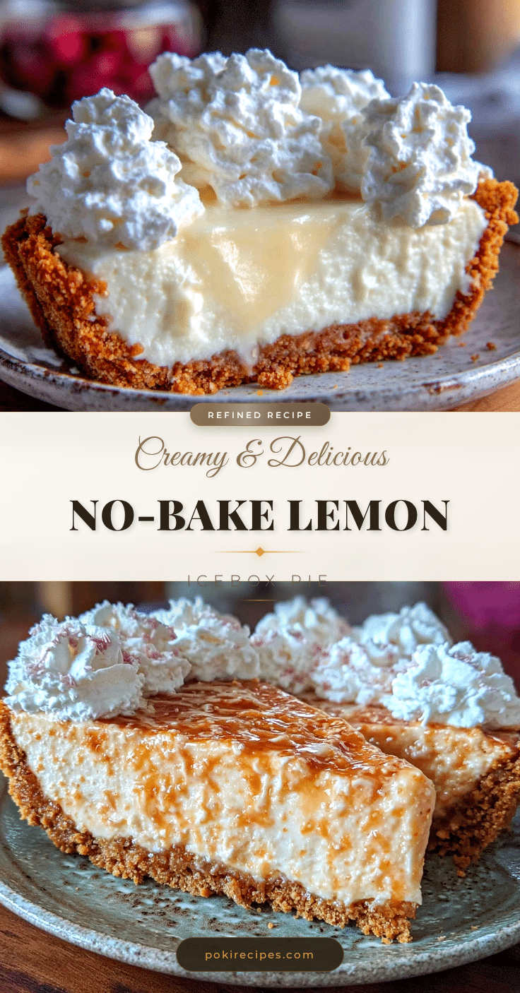 no-bake lemon icebox pie recipe