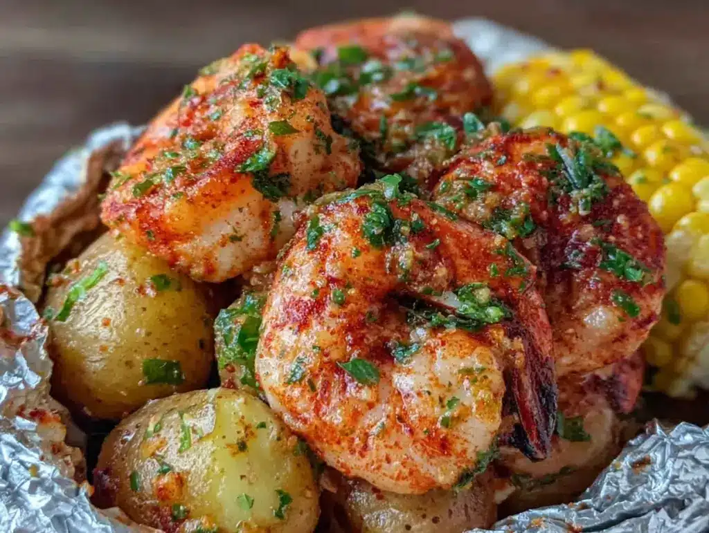 shrimp boil foil packets - featured image