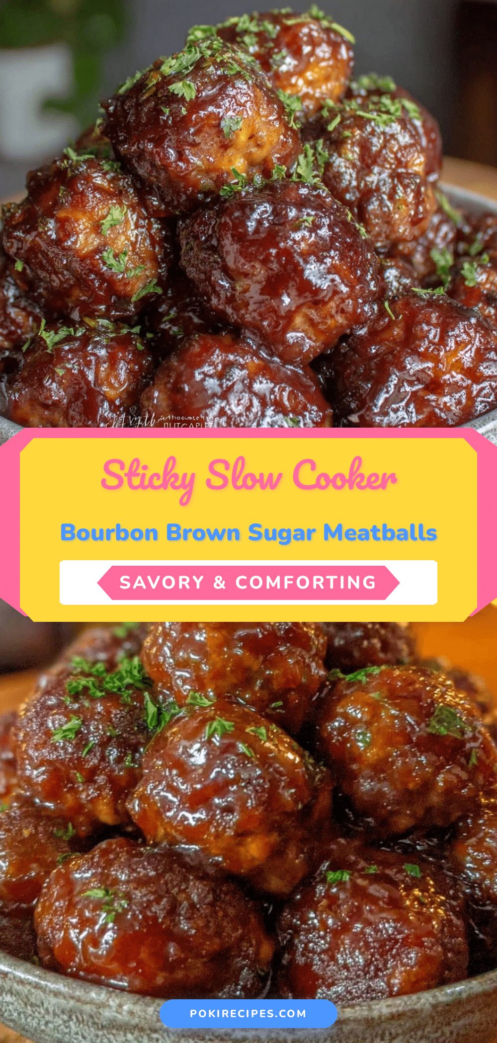 slow cooker bourbon glazed meatballs recipe