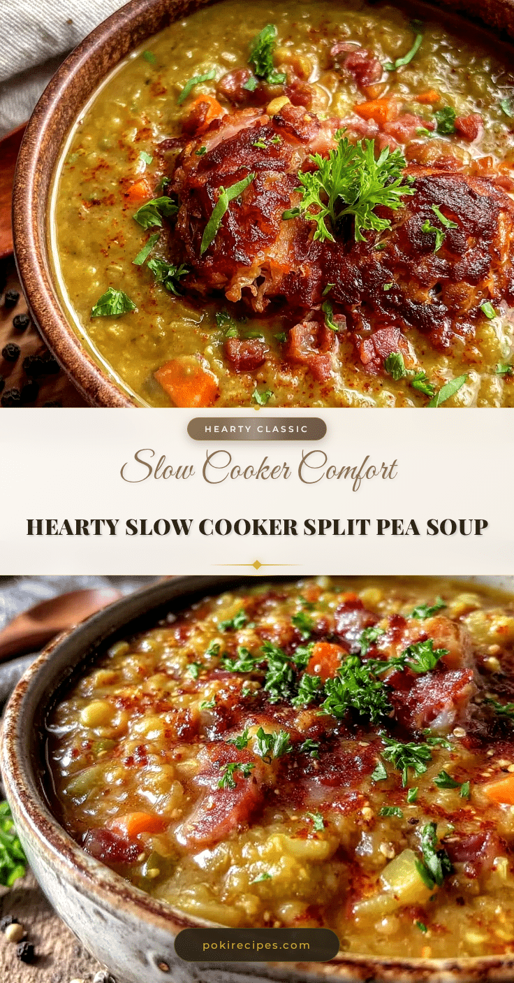 slow cooker split pea soup recipe