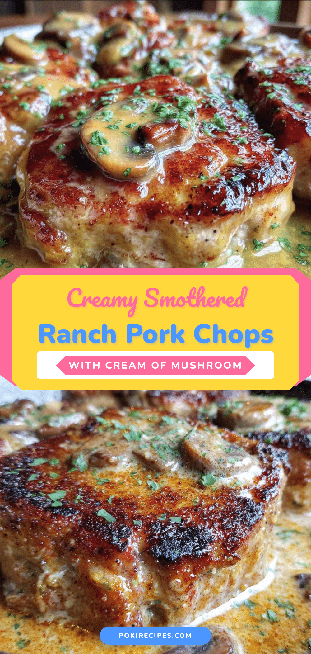 smothered ranch pork chops recipe