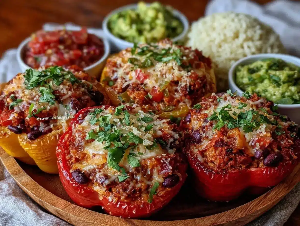 turkey taco stuffed bell peppers preparation steps