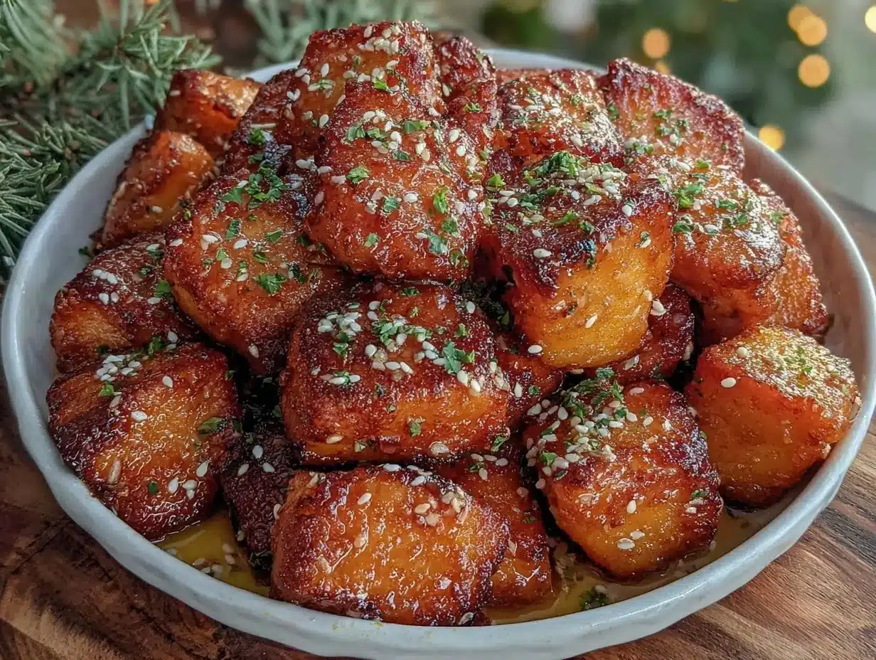 air fryer honey garlic salmon bites preparation steps