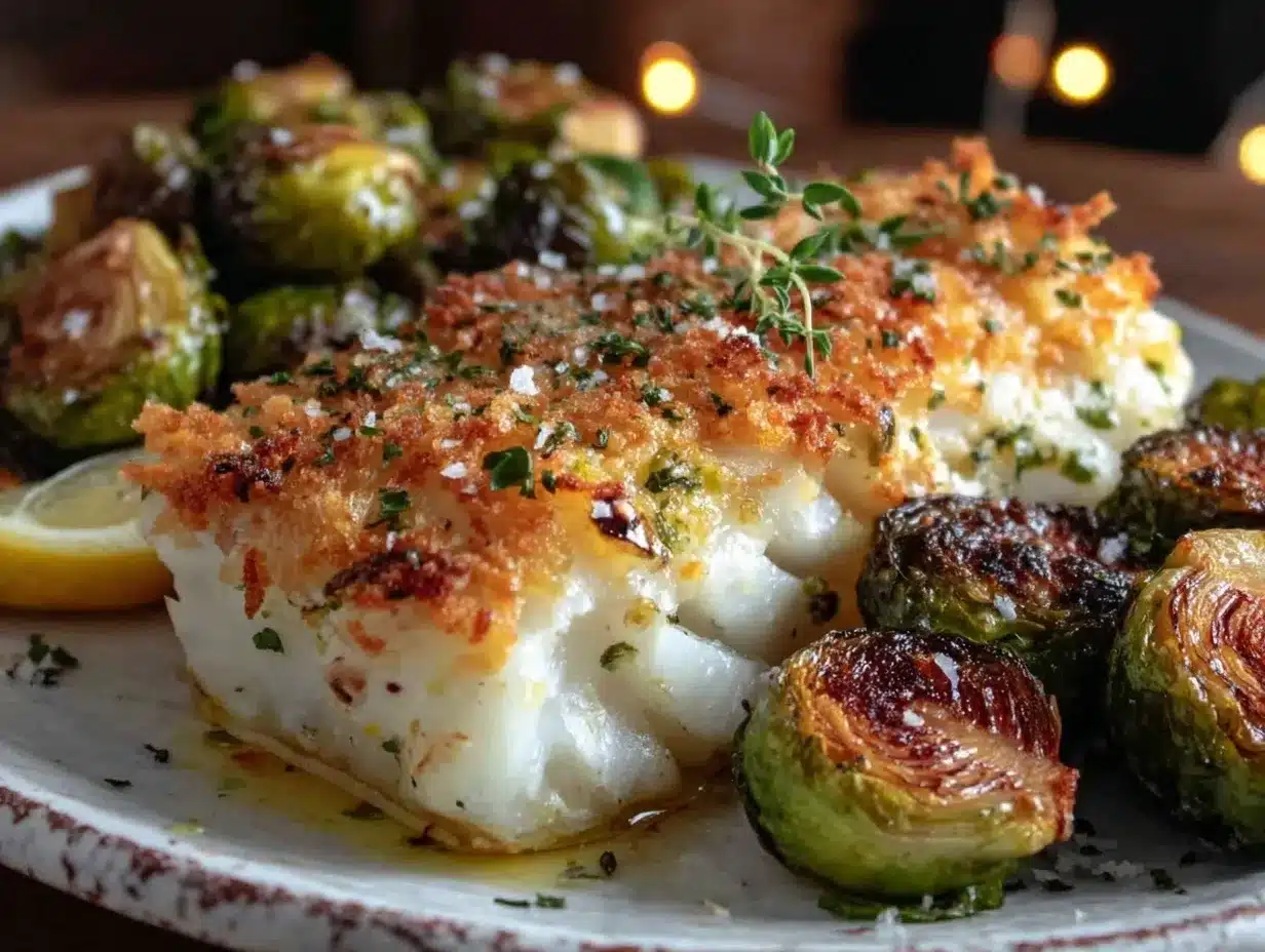 baked lemon garlic cod preparation steps