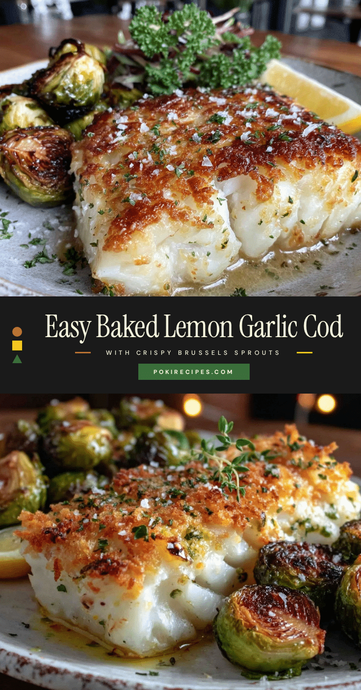 baked lemon garlic cod recipe