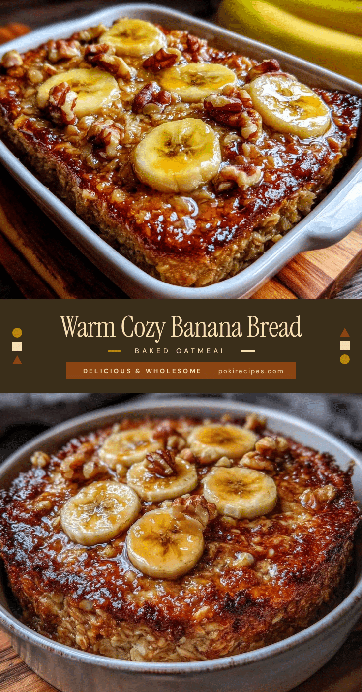 banana bread baked oatmeal recipe