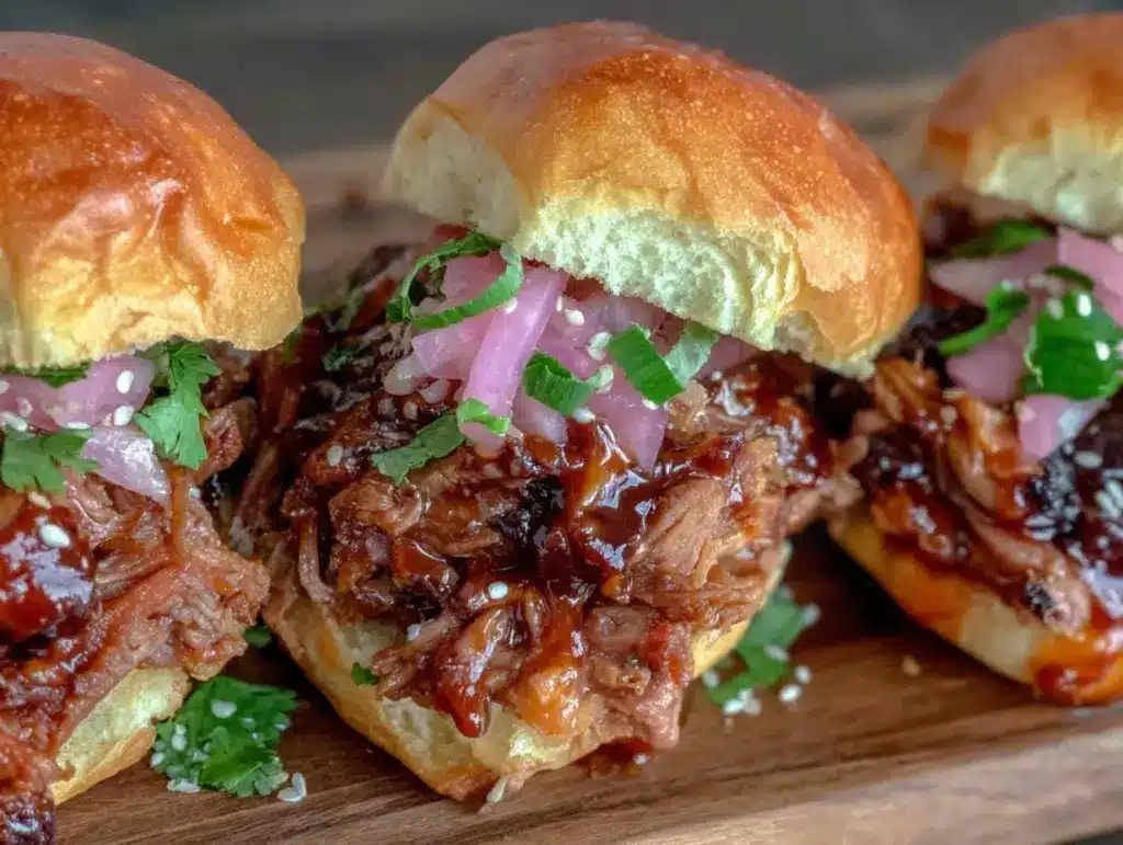 bbq pulled pork sliders - featured image