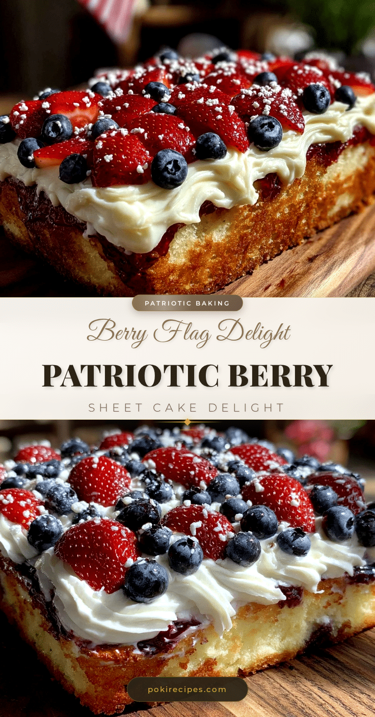 berry flag sheet cake recipe