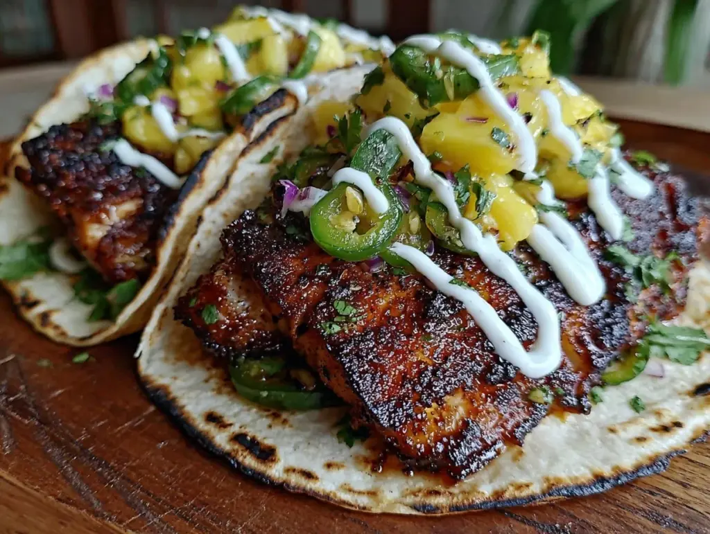 blackened mahi mahi tacos - featured image