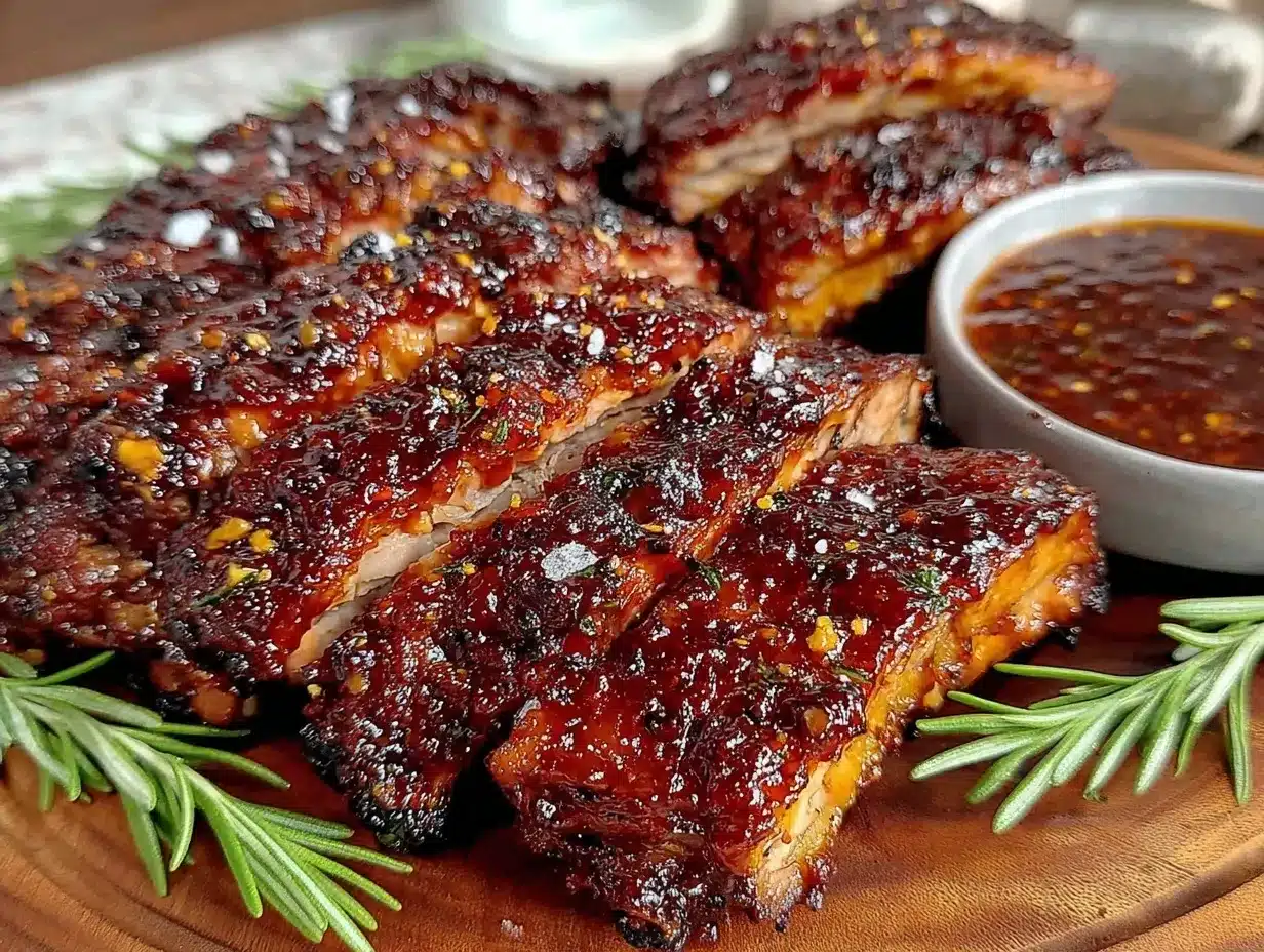 bourbon-glazed smoked pork ribs preparation steps