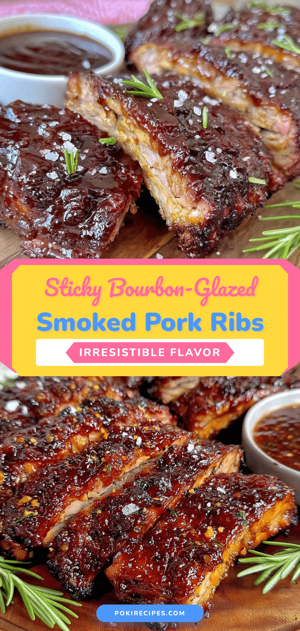 bourbon-glazed smoked pork ribs recipe