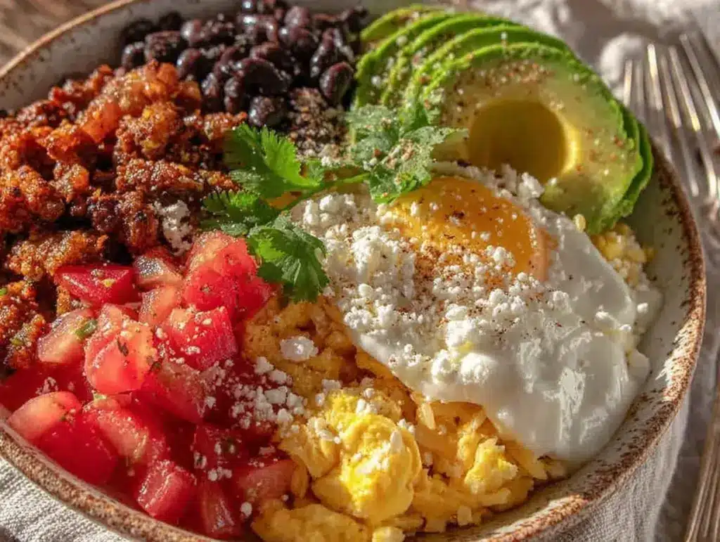 breakfast burrito bowl - featured image