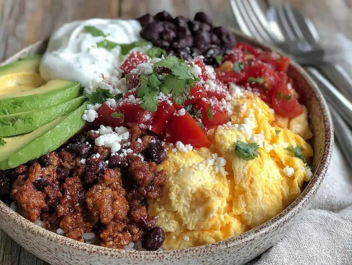 breakfast burrito bowl preparation steps