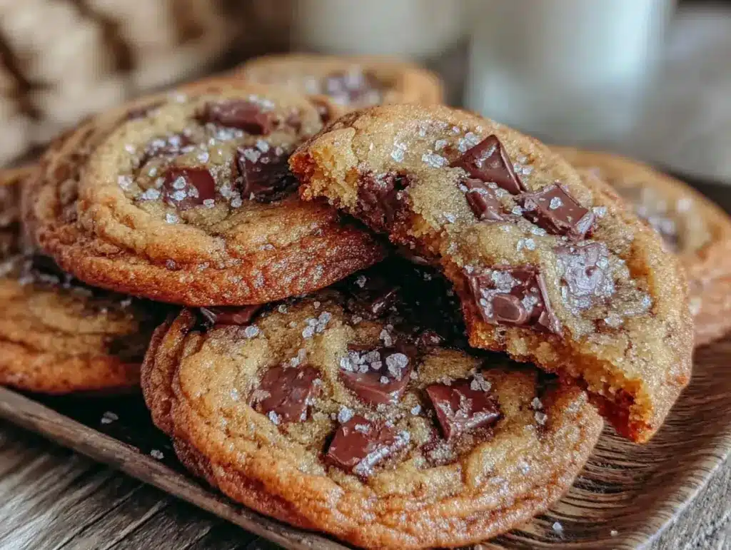 brown butter chocolate chip cookies - featured image