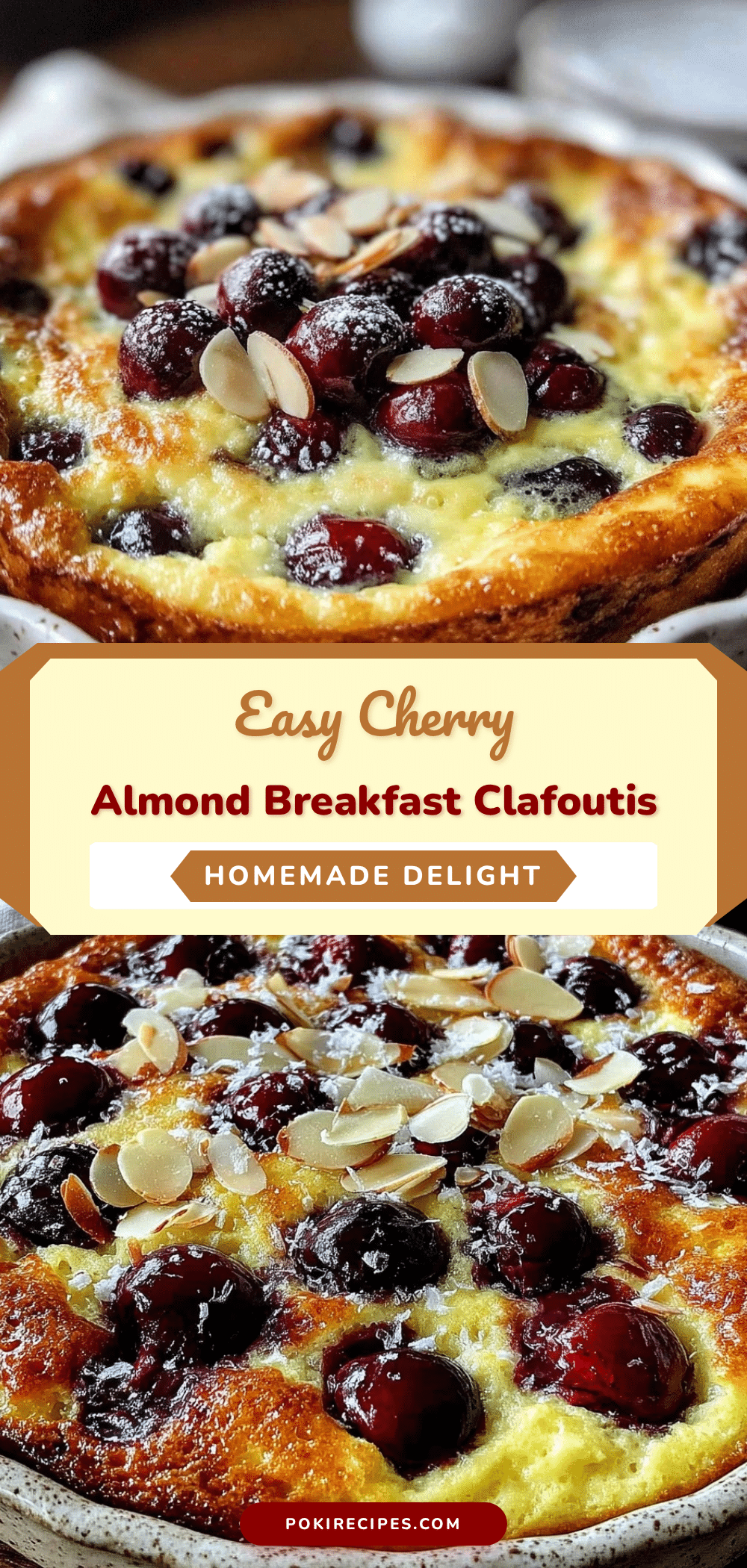 cherry almond breakfast clafoutis recipe