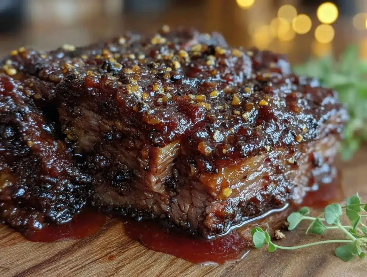 coffee rubbed brisket preparation steps