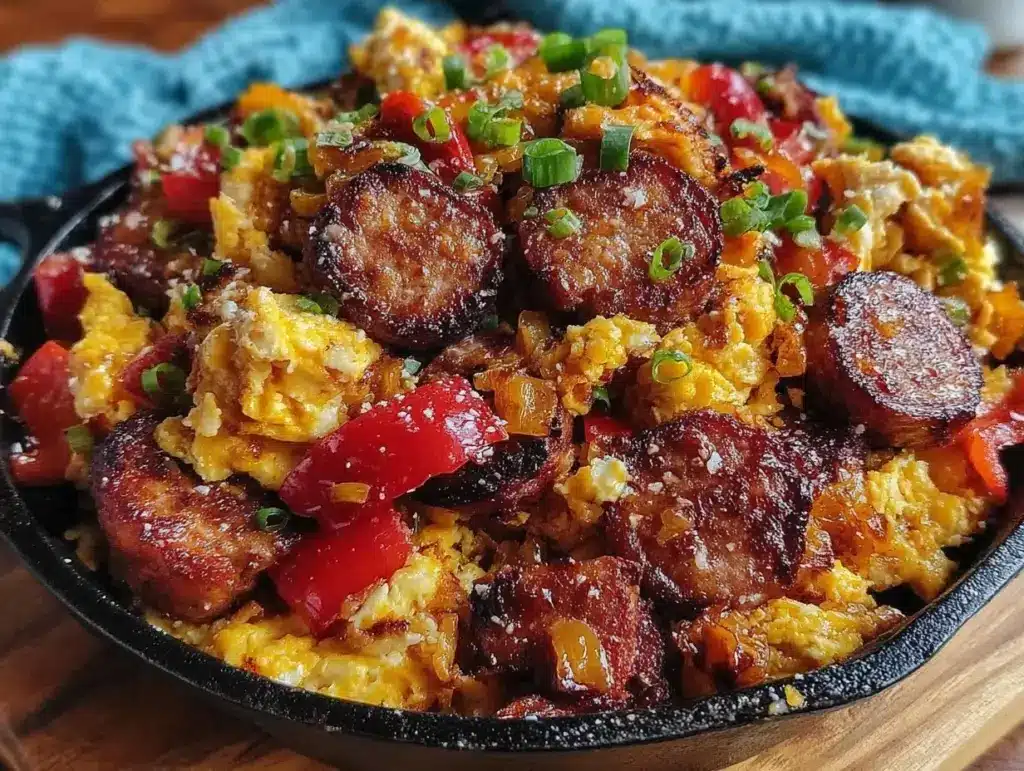 cozy loaded breakfast skillet - featured image