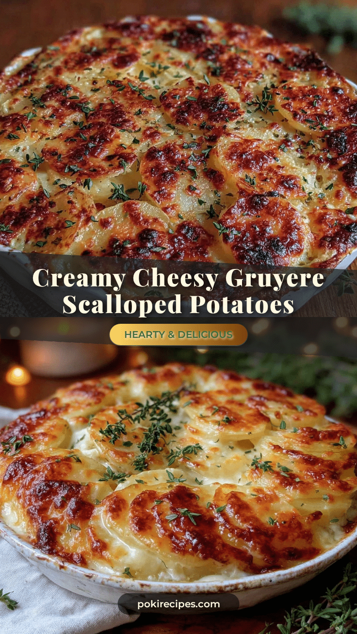 creamy cheesy scalloped potatoes with gruyere recipe