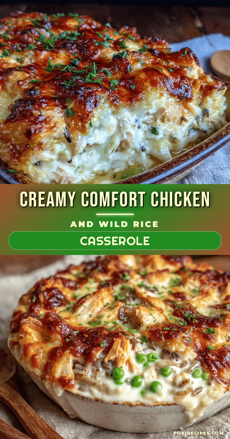 creamy comfort chicken and wild rice casserole recipe