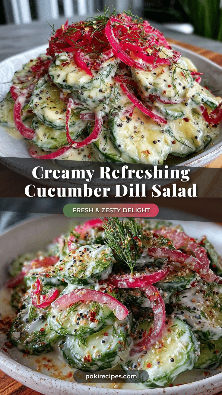 creamy cucumber dill salad recipe