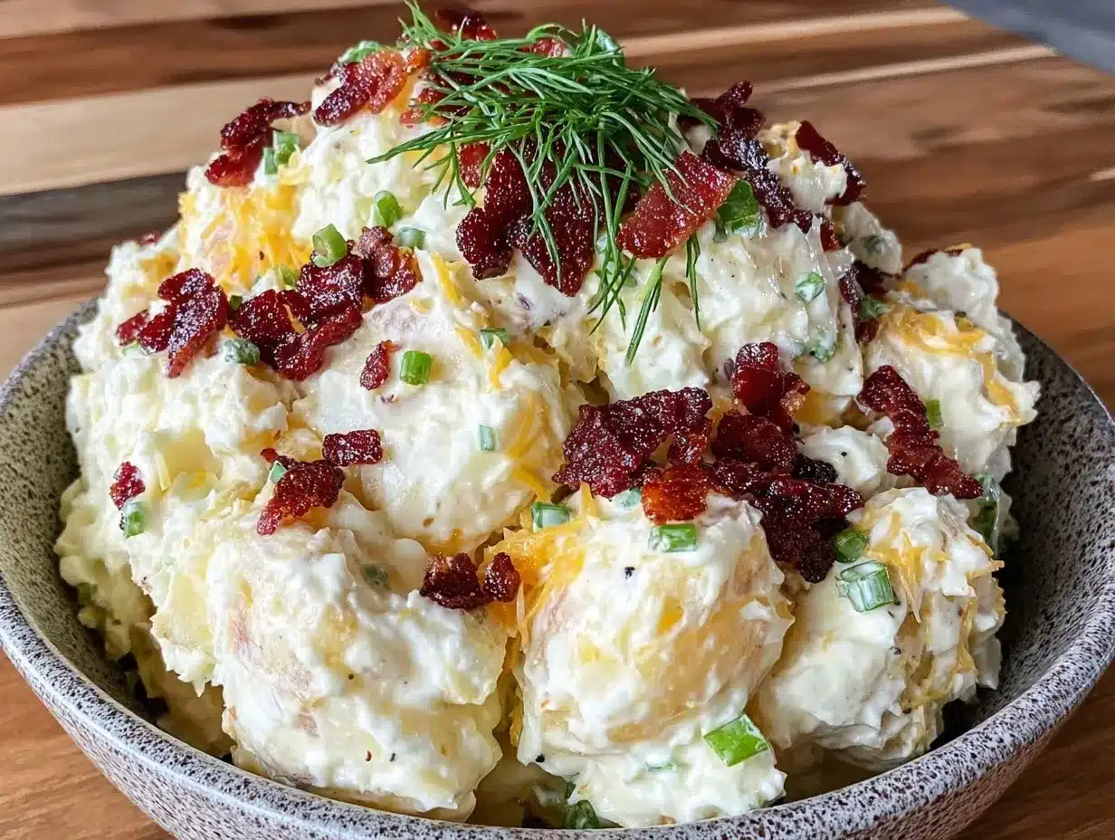 creamy dill potato salad preparation steps