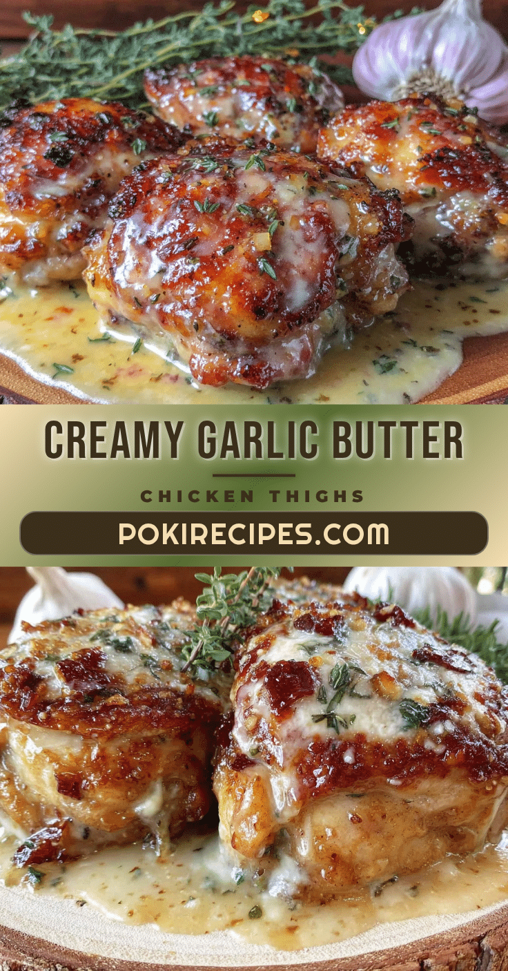 creamy garlic butter chicken thighs recipe