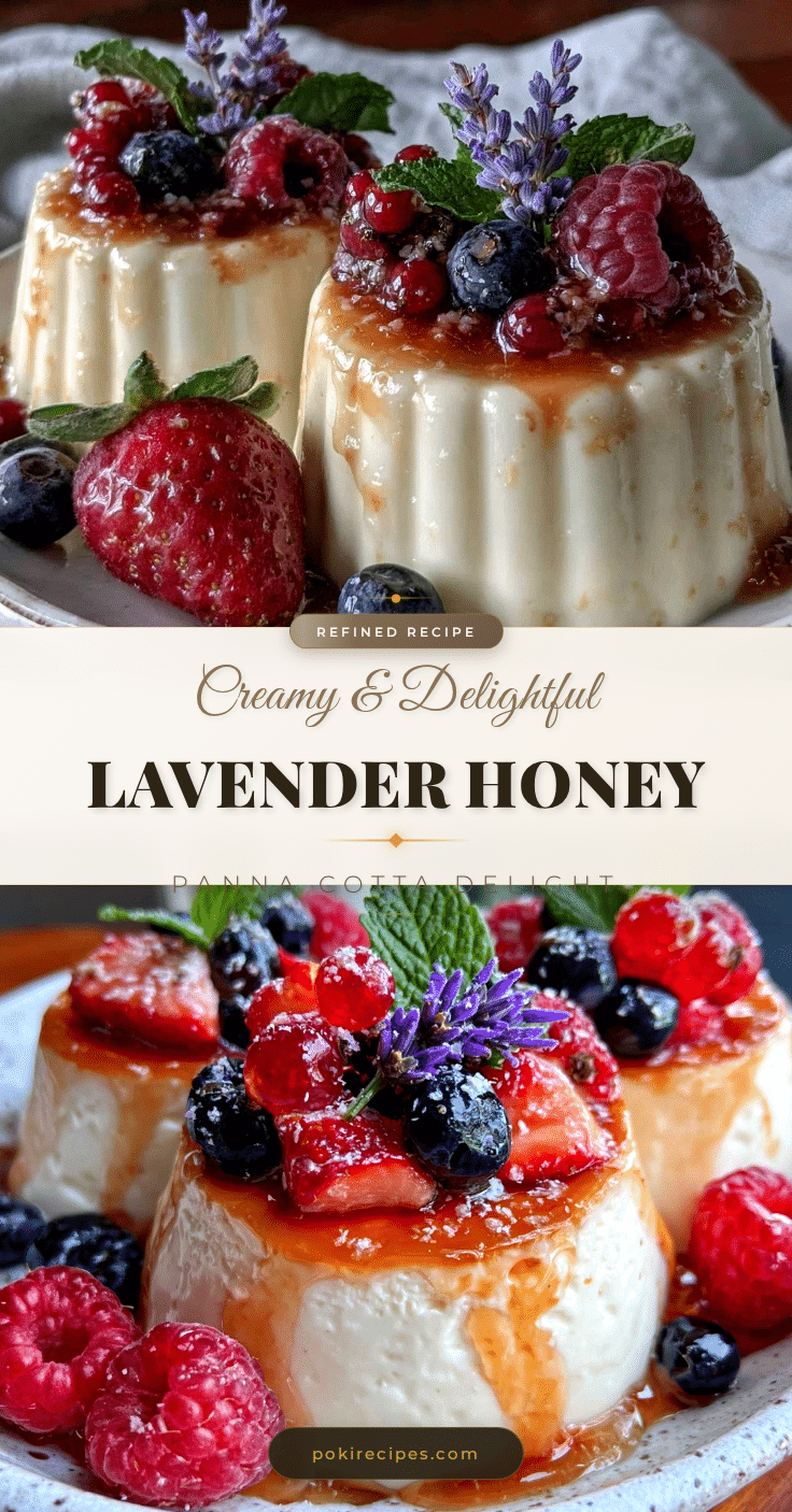 creamy lavender honey panna cotta recipe
