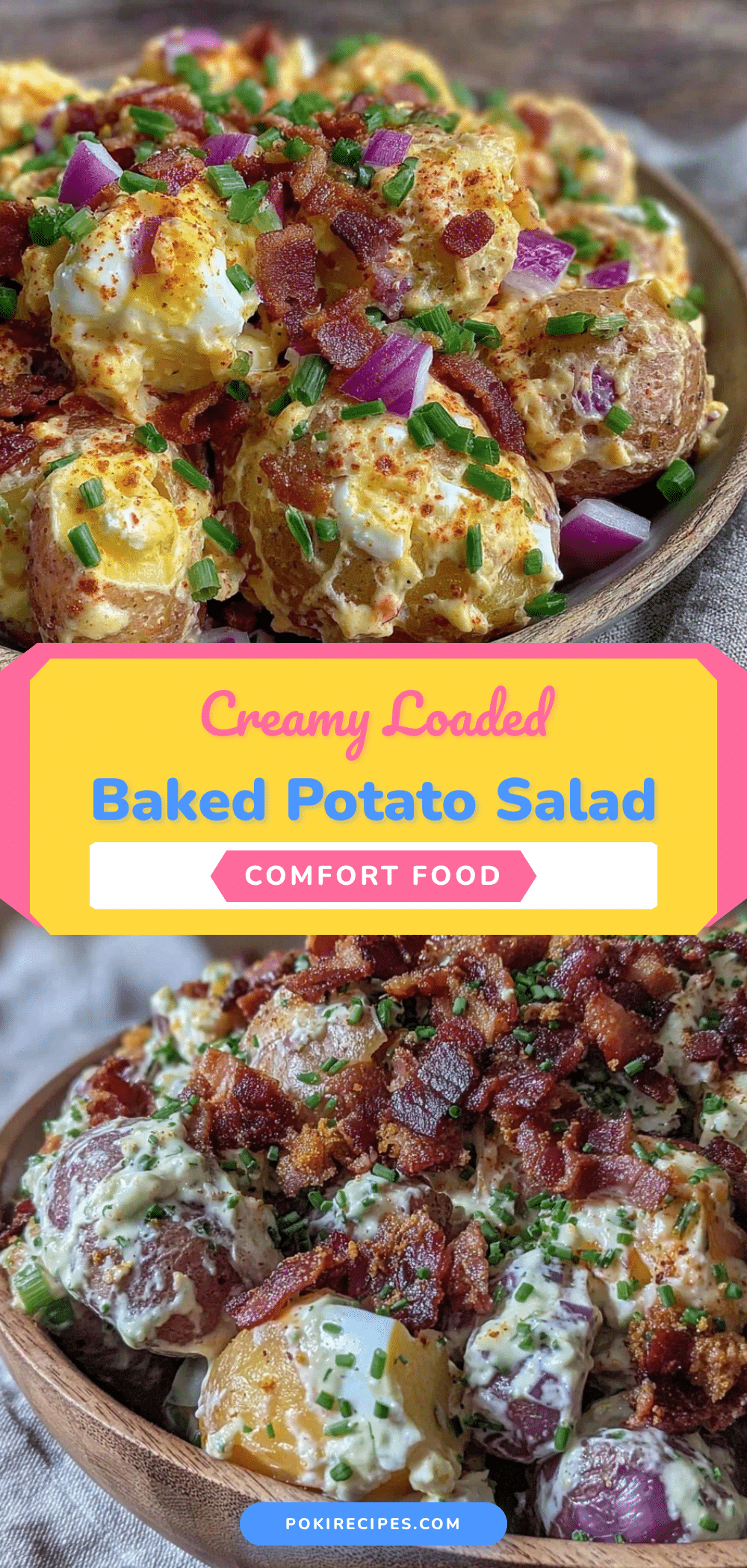 creamy loaded baked potato salad recipe