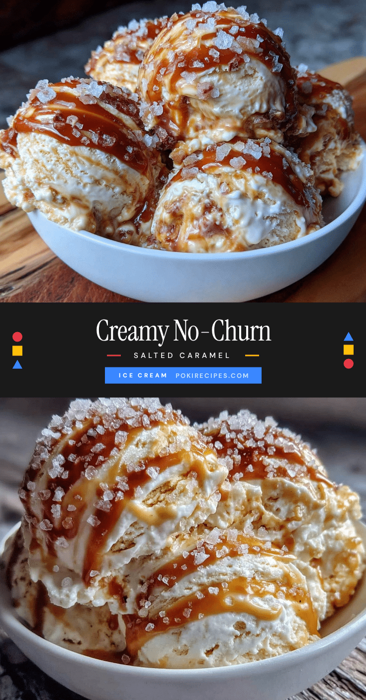 creamy no-churn salted caramel ice cream recipe