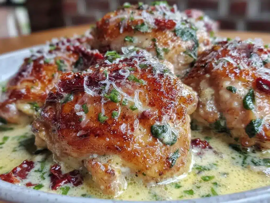 creamy one-pot tuscan chicken - featured image