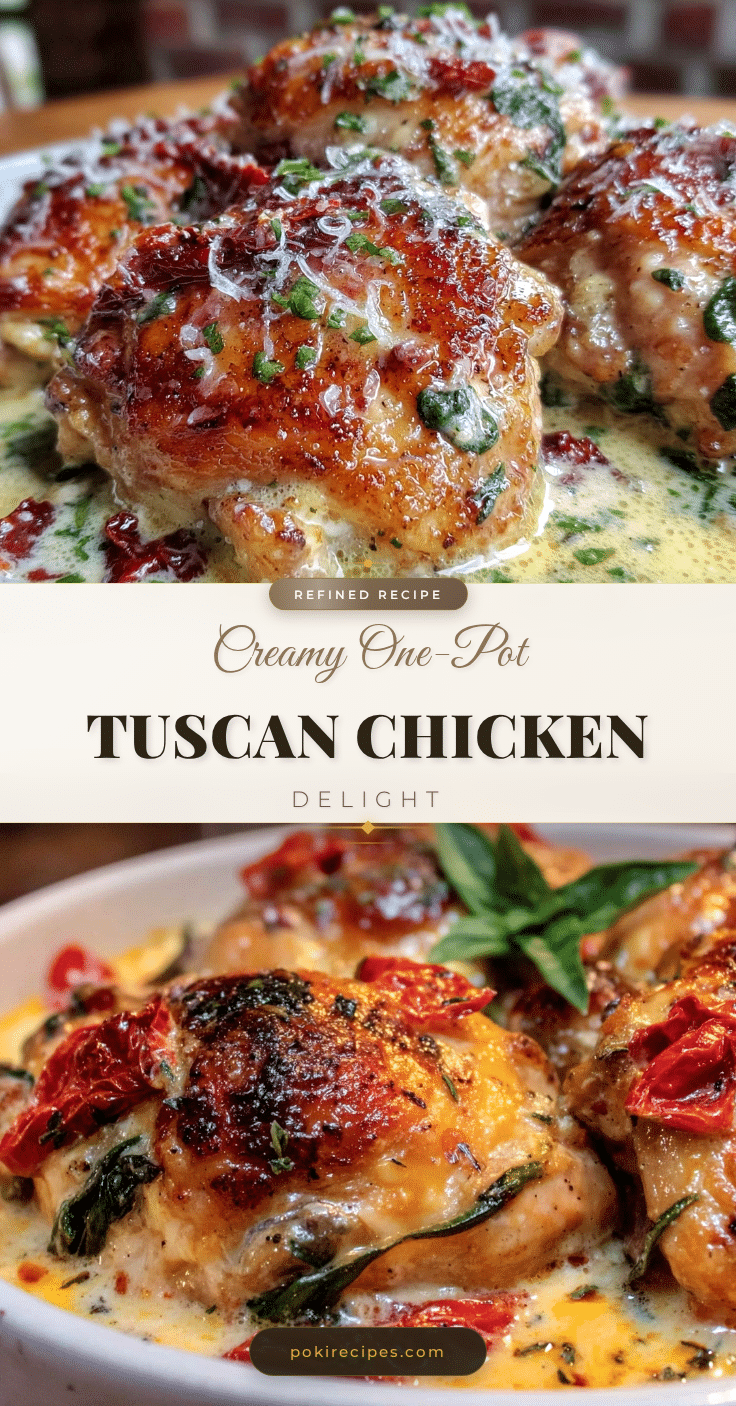 creamy one-pot tuscan chicken recipe