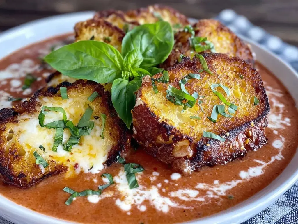 creamy tomato basil soup - featured image