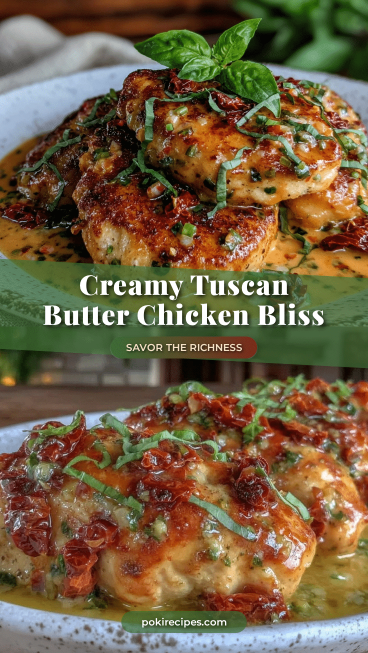 creamy tuscan butter chicken recipe