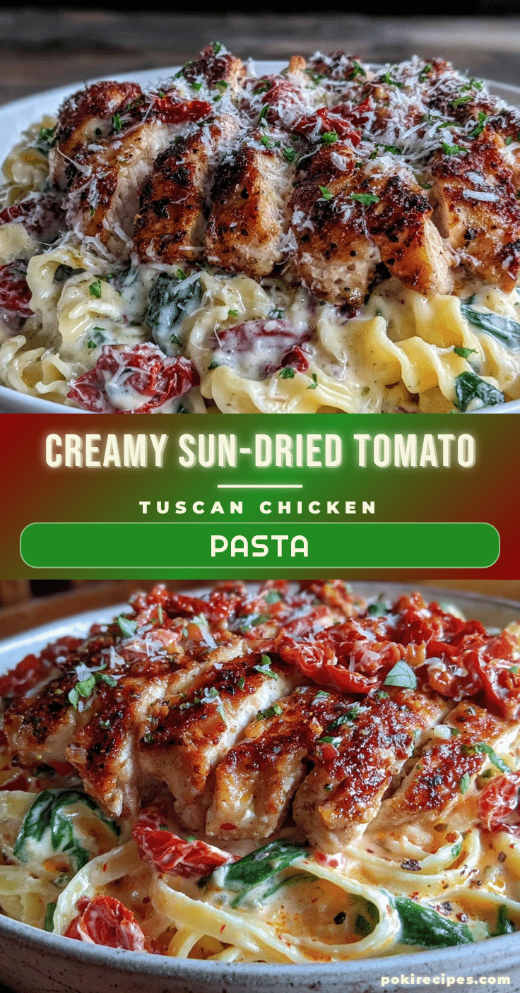 creamy tuscan chicken pasta recipe