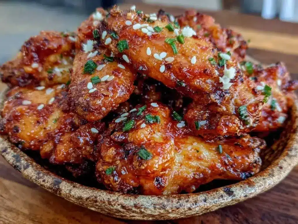 crispy air fryer chicken wings - featured image