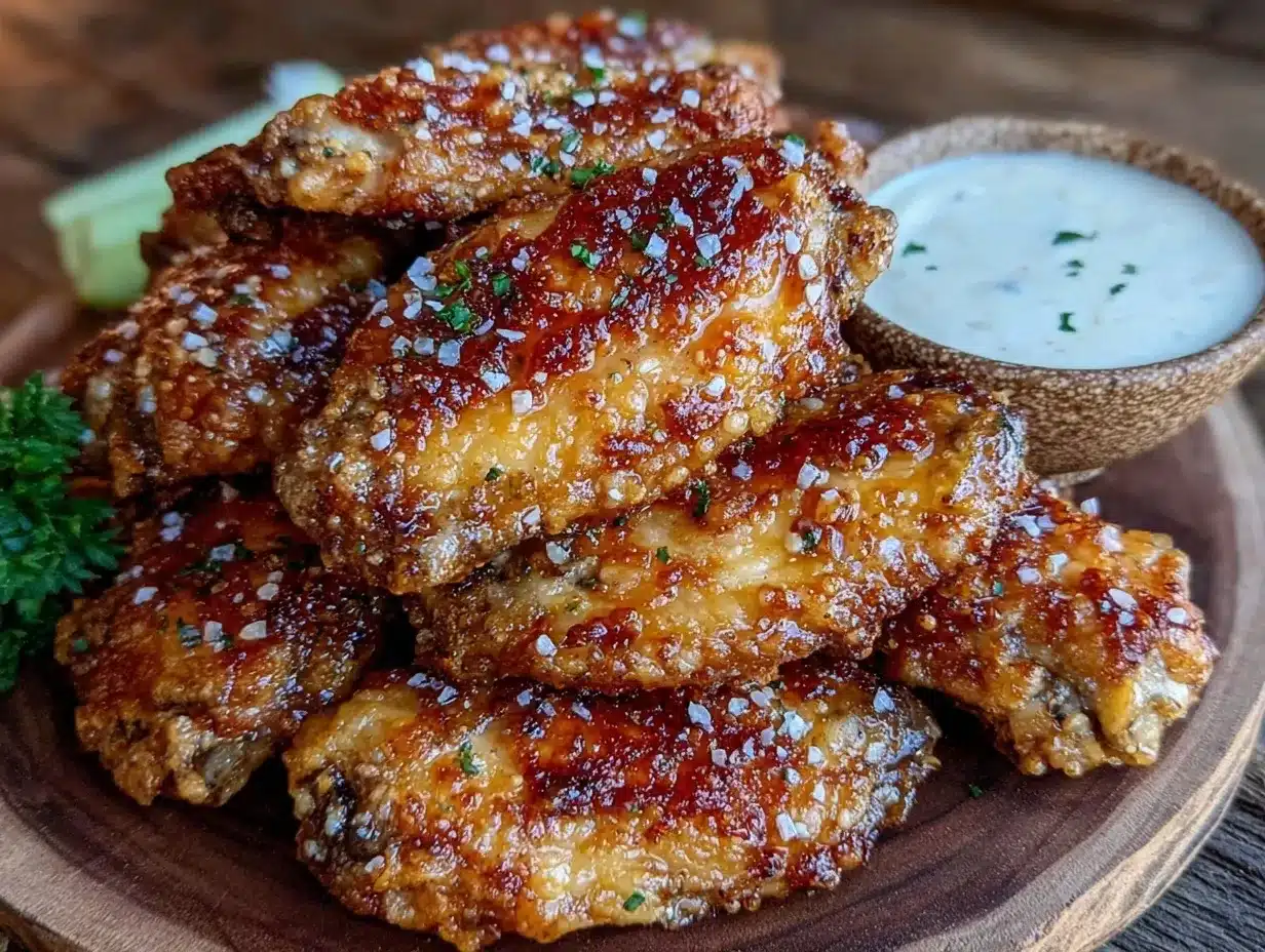 crispy air fryer chicken wings preparation steps